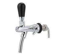 Acouto Robinet de Bière en Acier Inoxydable en Laiton chromé à Filetage G5/8 Pouces, Idéal pour les, les Pubs et les Fûts de Bière, Robinet de Fût de Réglable, de pour Brassage Maison, Accessoires de