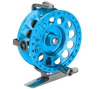 Acouto Roue de Pêche sur Glace Avant Volant Entièrement en Métal avec Force de Déchargement, Main Droite Rouge, Quand Elle Est Confortable, Le Son et Tout Le Métal Peuvent être Une Roue de Pêche sur