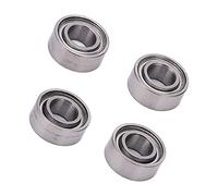 Acouto Roulements à Billes en Acier Inoxydable, 4 Pièces, 5x10x4mm, pour Voitures Télécommandées 3S 1/10, l'Acier Est de qualité, Facile à Corroder, en Inoxydable, Ne Doit Pas être fabriqué, le