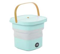 Acouto Roundre de Godet Portable 6l Machine à Laver Automatique Pliable avec écran de Panneau LCD pour Drom RV Travel Apartment Dortor Dorm Capacio Portable Bascolable Washerable Lavage (Prise UE)