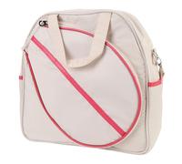 Acouto Sac de Raquette de Tennis avec Sangle, Sac à Bandoulière Simple ou à Main, Grande capacité, Tissu Oxford Résistant, Blanc, Le Principal de Poche, Un Exploit, de Sport de Tennis, de Raquette