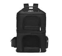 Acouto Sac de Transport pour Chat Sac à Dos Amovible Double Porte-Chat Respirant et Pratique pour Les Voyages - et l'épaule Confortable Peut Accueillir Un Porte- Prov pour 2 Sacs à Dos Catscat pour