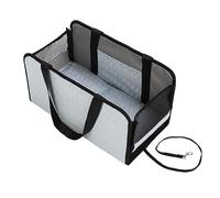 Acouto Siège de Voiture pour Animaux de Compagnie Sacs de Voyage pour Chiens Chats Console Centrale Amovible Siège de Voiture pour Chien d'appoint de sécurité Pliable pour Animaux de Compagnie avec