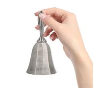 Acouto Sonnette pour Service de Bar et de Restaurant, Cloches d'appel, Cloche de Comptoir au Design Rétro Créatif avec Anneau Transparent, Matériau en Alliage de Zinc, pour Hôtesse, Salle de