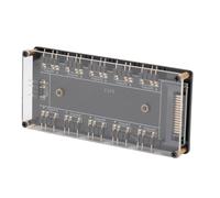 Acouto Splitter RVB 5V 3pin RGB 10 Port Hub avec Boîtier en Acrylique, Centre de Ventilateur RVB Stable pour Planches Principales, Light Hub pour les Constructeurs de PC Bricol