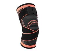 Acouto Sport Compression Genouillère Tricot Élastique Support Bandage Antidérapant Équipement de ProtectionKneecap Équipement de Protection M et Genou Musculaire Double Ajustement Côtés Double