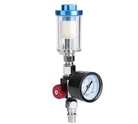 Acouto Spray Air Pressure Regulator Measurement Diatrics for Air and Spray Pistols, Empêche la Pollution de L'eau, 1/4 Fil, Séparateur de Filtre en Ligne