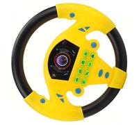 Acouto Stee Wheel Toolcar S Educational Co Stee Wheel Music Intelligent Toy Wheel Est livré avec Une Dynamique de la Mélodie du Rythme. en Tant Que Play Tap pour (Yellow)