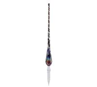 Acouto Stylo à Trempette en Verre avec Pointes Filetées, Stylo Plume avec à Encre, Motif de Ciel étoilé, Idéal pour L'écriture de la Signature en Verre, (Brillant; 3x2,6 mm)