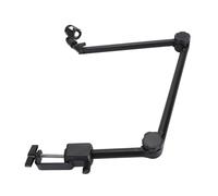 Acouto Support de Bras de Microphone Support de Bras de Micro de Bureau en Acier au Carbone Stable à 180 Degrés pour Broacdast Radio Studio en Carbone ABS Durabi Microphone Arm StandDesktop Arm