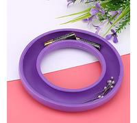 Acouto Support de Canette, Organisateur Rond en Gel de Silice, Facile à Retirer, à Garder Bien rangé, Léger, Portable pour Toutes les Canettes de Machine à Coudre (PURPLE)
