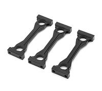 Acouto Support de Châssis Central 3 Pièces pour Camion Tracteur télécommandé /14Noir Solide et Défor Support de Châssis CentralSupport de Central pour /14 RCSupport de pour TamiyaMiddle (Black)