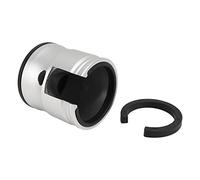 Acouto Support de Doseur de café Rond Anti-dérapant Réglable Universel en Alliage d'Aluminium Support de Poignée de Filtre à café pour à la Maison Matériau Noir Aluminium Fin ET ET PREMIUM (SILVER)