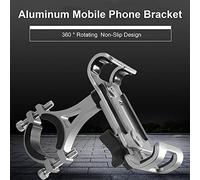 Acouto Support de Téléphone Portable en Alliage d'Aluminium Support de Navigation pour Vélo de Montagne/électromobile/Moto Empêche Deux Traitements, Une Rotation, Conceptions en Aluminium (Rotatif)