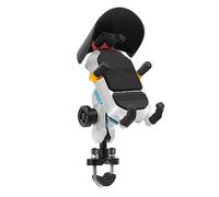 Acouto Support de Téléphone pour Moto, Support de Téléphone Antivol Rotatif à 360 ° avec Capuchon étanche à la Pluie, pour Téléphones de 3.5 à 6.5 Pouces (Black)