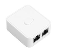 Acouto Switch Ethernet 2 Portes Gigabit Switch 2 Ports 10/100/1000Mbps 2 Entrées 1 Sortie 1 Entrée 2 Sorties Commutateur d'extension Poe Adaptateur Répartiteur Rj45 Diviseur Abs