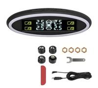 Acouto Système de Surveillance de la Pression des Pneus, 4 Capteurs Externes avec Affichage en Temps Réel et 6 Modes D'alarme, pour SUV Berline MPV RV Remorque 0 87PSI