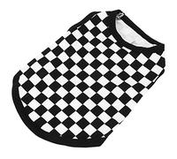 Acouto T-Shirt sans Manches pour Animaux de Compagnie, en Mosaïque, sans Manches, en Coton, pour Petits Cochons, Conçu et fabriqué en Coton de qualité Printemps-Automne (M)