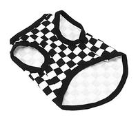 Acouto T-Shirt sans Manches pour Animaux de Compagnie, en Mosaïque, sans Manches, en Coton, pour Petits Cochons, Conçu et fabriqué en Coton de qualité Printemps-Automne (S)