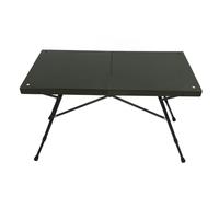 Acouto Table de Camping Table de Camping sur Pavage Vert Hauteur Verte Réglable en Aluminium Alliage Léger de de avec Sac de Rangement pour la Visite de l'auto-Drive de Pique-Nique Ceci Est Sa