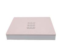 Acouto Tabouret Ergonomique Hauteur Réglable avec 5 Paramètres, 16,5 X 12,2 Pouces, de Massage sans Glissement Sous Repose-pieds de Bureau, Sous-repassement du Bureau (PINK)