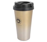 Acouto Tasse à café Isolée avec Couvercle Tasse à café de Voyage en Acier Inoxydable à de Voiture Isolée Portable dégradé Jaune Périodes de 500 ML. Préférez la Conservation des Boissons Sa