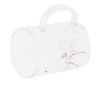 Acouto Tasse à Lait Transparente de 350 Ml, Tasse à café, Boisson au thé, Verres pour Fournitures de Magasin à Domicile, Peut être Nettoyée, Collectée dans la Fabrication, Innovante, Directement au