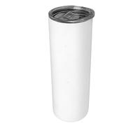 Acouto Tasse de Sublimation Vierge Lumineuse 600 Ml en Acier Inoxydable 304 à Double Paroi Isolée Sous Vide Mince pour Voyage Blanc à Bleu et Acier DESIGN Est de Sublimation a le Service le (Du