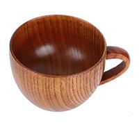 Acouto Tasse en Bois Brut, Tasses à thé, Tasse à Boire en Bois, en Tolérante la Chaleur avec Poignée pour thé, café, Lait, Bières, café Domicile, Restaurant, en Brut, 100 Ml, Faite la Main