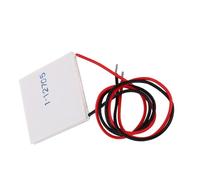 Acouto TEC1-12705 Plaque de Refroidissement Thermoélectrique 40 X 40 Mm 12 V 5 A Module de Refroidissement Peltier avec Câbles de 15,2 Cm pour Refroidisseurs de Processeur, Refroidisseurs de