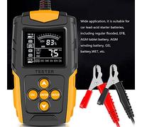 Acouto Testeur de Batterie de Voiture 12 V/24 V LCD Analyseur de Batterie Numérique Outil de Diagnostic de Charge de Voiture Mesure SOH SOC CCA IR pour Camion Moto de Test Mauvaise Détection de