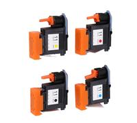 Acouto Tête d' 4 Pièces Tête d' Magenta Noir Cyan Jaune Remplacement pour ' Designjet 100 110 111 500 510 800 813 850 100 111 510 850 ' Applicable 500 800 a