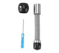 Acouto Tête de Caméra D'inspection de Tuyau, 17 Mm de Diamètre 6 Lumières LED 140 Degrés Angle de Vision Large IP68 Péponière en Acier Inoxydable en Acier Inoxydable avec Manche de