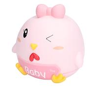 Acouto Tirelire, Tirelire Poussin Peinte à la Main, Jolie Décoration de Maison pour Enfants et Adultes, Idéale pour la Chambre et Le Bureau (Vitality Poulet Petit Rose)