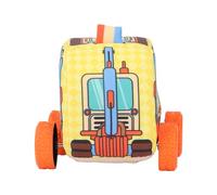 Acouto Tissu Kids Track Car Dessin animé Interaction Parent Interaction Véhicule Souple Jouet pour jusqu'à 3 Ans pour Tout-Petit Utilisez des Tissus pour Enfants Construits Star Star Fabric Fabric