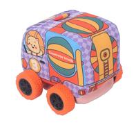 Acouto Tissu Kids Track Car Dessin animé Interaction Parent Interaction Véhicule Souple Jouet pour jusqu'à 3 Ans pour Tout-Petit Utilisez des Tissus pour Enfants Construits Star Star Fabric Fabric