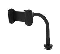 Acouto Trépieds, Tuyau Portable Clip de TéléPhone Smartphone Live Broadcast Clamp Holder Ring Light Phone Stand