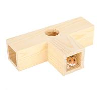 Acouto Tube de Tunnel de Hamster en Bois pour Petits Animaux de Compagnie, Nid d'exercice d'entraînement, Jouet 'Aire de Jeu Conception Extensible pour être Un Autre Matériau Peut être connecté