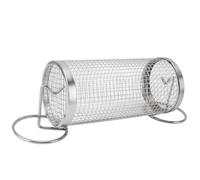 Acouto Tube Net Barbecue, Acier Inoxydable, Panier de Gril avec Supports, Crochet à Fourche, pour Barbecue en Plein Air, Camping (61 touches (102 x 15 x 44cm / 40,2 x 5,9 x 17,3)