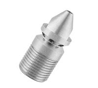 Acouto Tuyau de Nettoyage d'égout sous Pression en Acier Inoxydable SS304, Buse de Jet de Vidange, Filetage Mâle 3/8BSP, Résistant au Jet 304, fabriqué en Rouille. Cet Acier de qualité pour Le