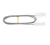 Acouto Tuyau Flexible B Pompe en Acier Stainl SP B Brosse à Double extrémité E Brosse Finie Aquarium Rube Brushaquarium Pompe Brushstainl Steel SP Brushaquarium Double à l'extrémité (White)