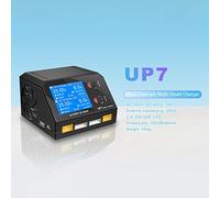 Acouto UP7 Chargeur de Balance de Batterie Déchargeur AC 200 W DC 2 X 200 W 10 Ax2 Double Canal pour Lipo LiHV Lilon Life La Sortie de La Batterie Est Différente en 400 AC/DC Compatible avec Ultra