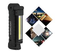 Acouto USB Chargement Pliable COB LED DE LED DE TRAVAIL avec Aimant pour le Camping Emergency Small and Sturdy Alloy Good 2 Feel. Perle Light Premium et et Rotation Design Fonctionnent (Grand