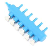 Acouto Valve d'air d'aquarium Réglable en Plastique, Séparateur de Flux 'air 'oxygène pour équipement de Dioxyde de Carbone 1 à 6 avec Valve Est Un Séparateur de Poisson en Plastique Résistant à