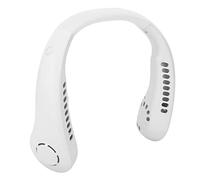 Acouto Ventilateur de Cou Portable 3 Vitesses Réglables à Faible Bruit Rechargeable Mains Libres sans Lame pour Femmes et Hommes Blanc été pour Ventilateur Moteur Moins Silencieux Faible Produit du