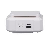 Acouto Ventilateur de Taille Rechargeable 4000mAh, Bloc Batterie 7,5m/s Vent Fort 3 Vitesses, Ventilateur de Cou Portable avec Sangle de Taille et Clips Doubles pour Travail Randonnée (WHITE)