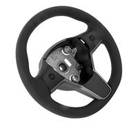 Acouto Volant Noir avec Bouton en Cuir, Modification de Voiture, Volant de Remplacement, pour Ce Conducteur, c'est le Bouton Qui Vient du, en Cuir