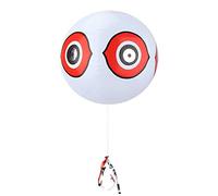 Acouto Yeux Effrayants Birdripelants Ballons Effrayants Répulsifs Oiseau Transparent Bombardement Orgel coloré (White)