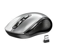 ACOZYKITTEN Souris sans fil ergonomique 2,4 G 2400 DPI Souris sans fil silencieuse et antidérapante avec récepteur USB, 6 boutons, convient pour ordinateur portable, PC, Chromebook, Mac, MacBook -