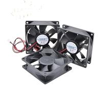 ACP8025 8cm 80mm fan 80x80x25mm DC5V 12V 24V 2pin suitable for chassis power inverter(12V 2 ball bearings)